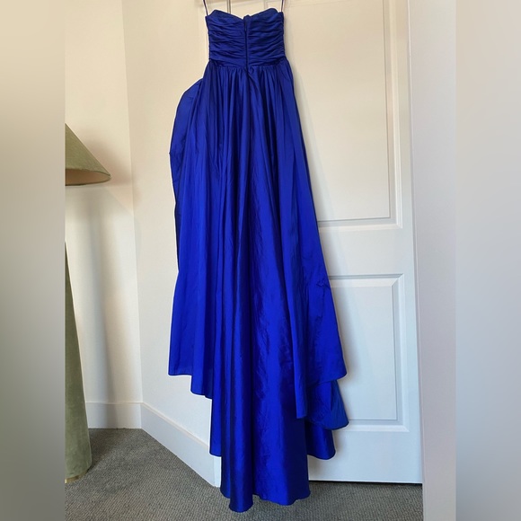 Tarik Ediz Royal Blue Strapless Maxi Dress - Picture 5 of 5